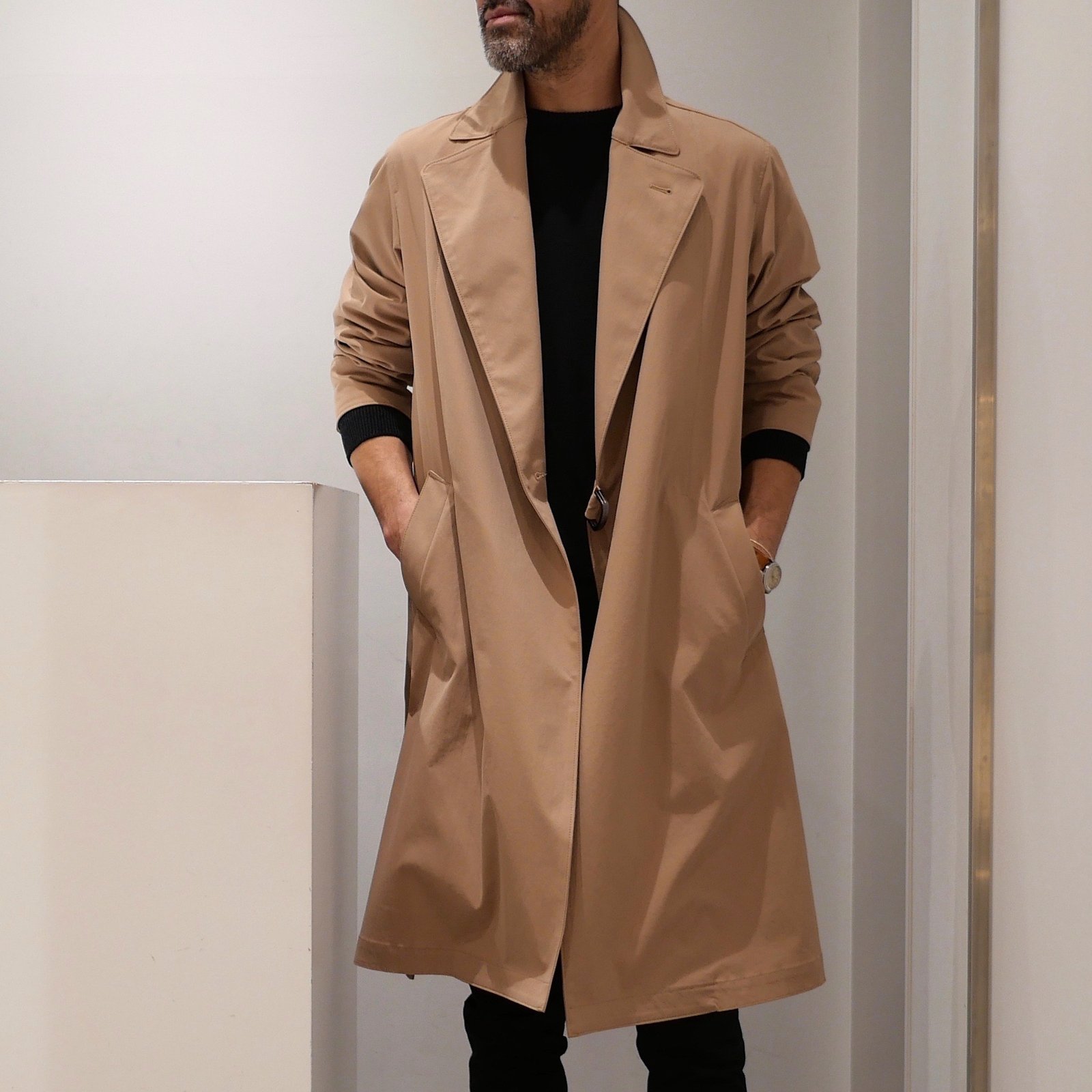 TIELOCKEN COAT -BEIGE- | junhashimoto