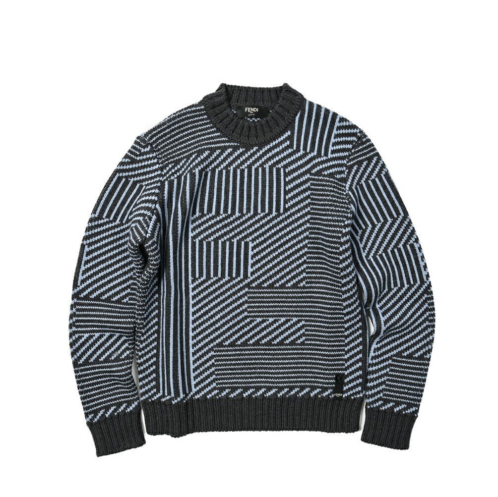 SALE｜FENDI フェンディ / ウール100% ミドルゲージクルーネック