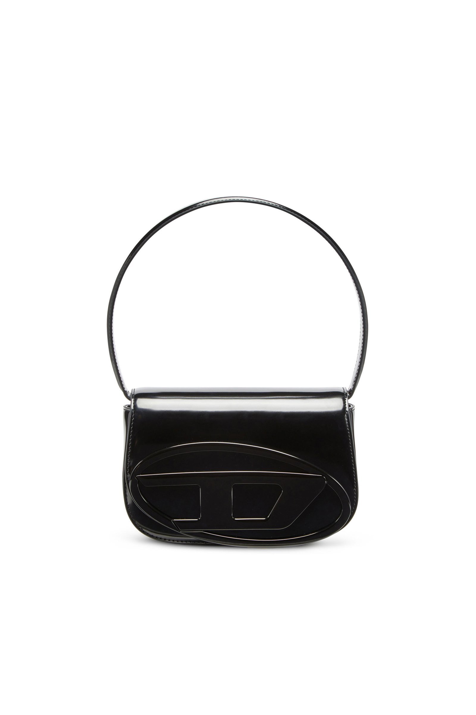 Women's 1DR-Iconic shoulder bag in mirrored leather | Black | Diesel