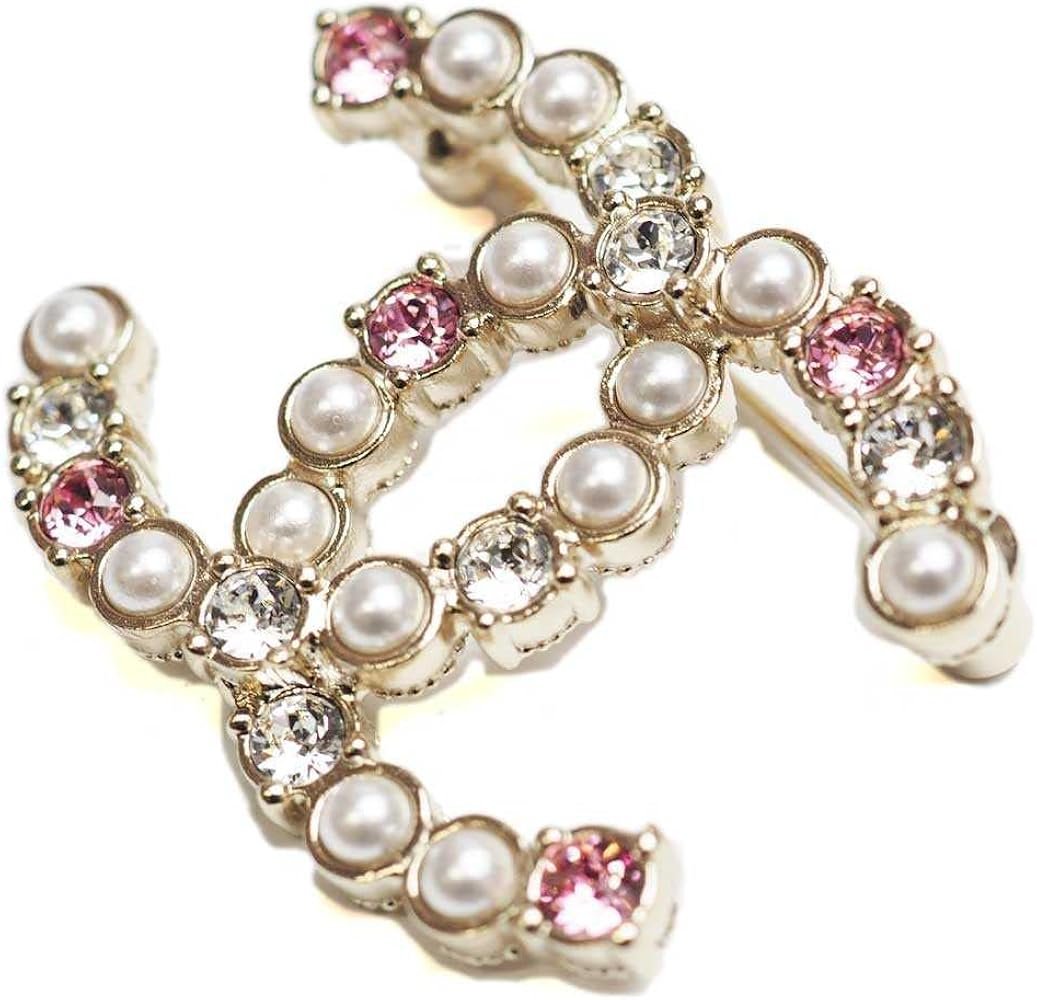 Amazon.co.jp: [シャネル]CHANEL CCパール&ストラスブローチ ABA144