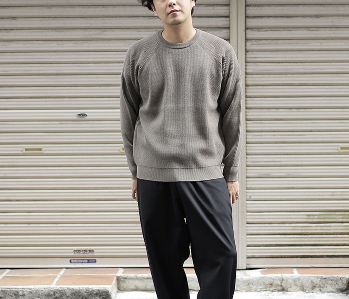 9/4(金)販売開始!!BATONER,HARD TWIST WOOL CREW NECK. | andPheb