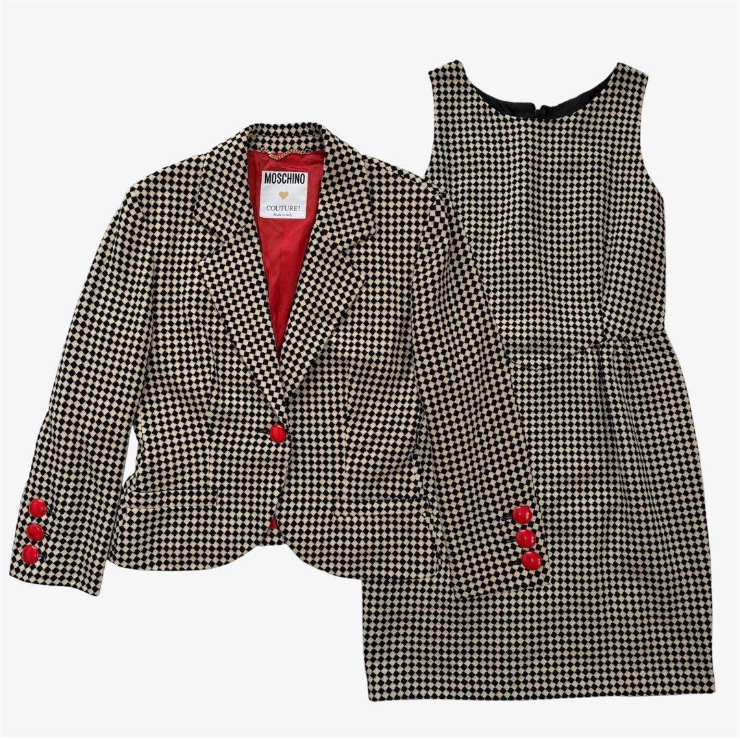 希少 MOSCHINO COUTURE! ヴィンテージセットアップ アンサンブル