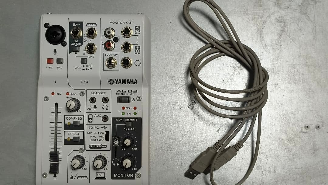 ☆美品☆　YAMAHA AG03　動作確認済 Amazon.co.jp: ヤマハ YAMAHA ウェブキャスティングミキサー