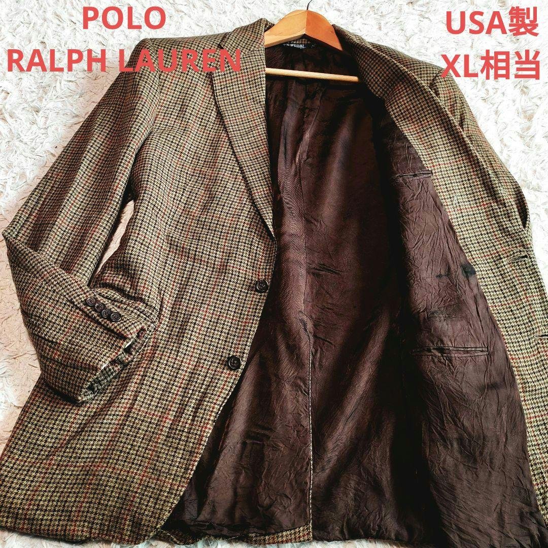 専用【USA製】ポロラルフローレン テーラードジャケット ウール チェック XL 楽天市場】80s 90s USA製 □ POLO ポロ ラルフローレン ブラック