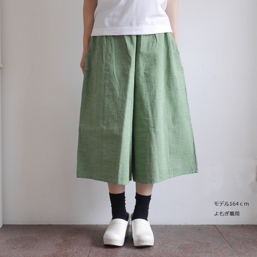 会津木綿キュロット(股上+10cm) YAMMA ヤンマ産業 | 日々花［ Hibika