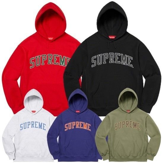 Supreme スタースタッズ アーチ ロゴ パーカー SS22 関税送料込