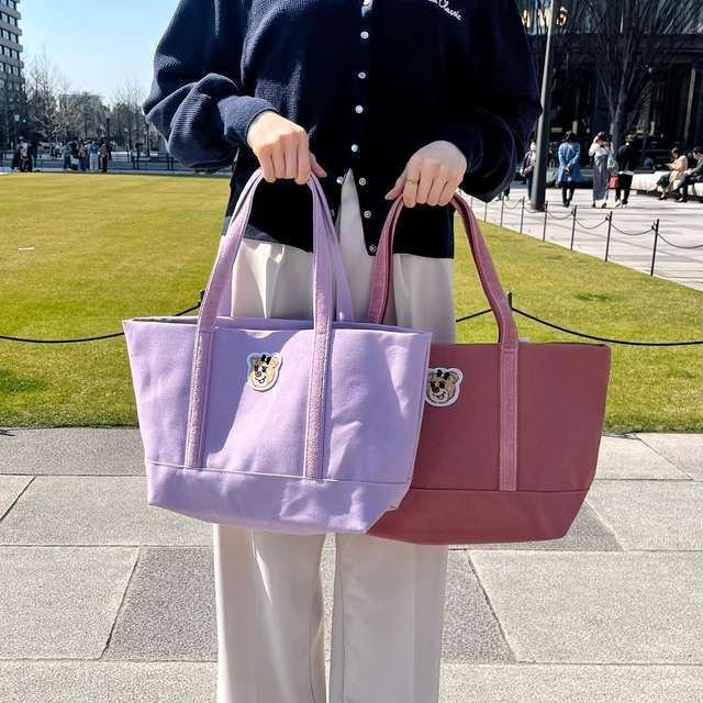 新色♪FEILER オールドテディガール ワッペンビッグトートバッグ