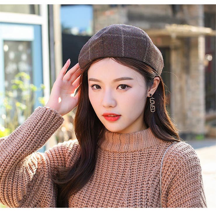 ベレー帽 チェック柄 チェック[品番：JCSW0000588]｜JOCOSA（ジョコサ